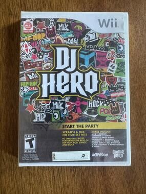 NEW DJ Hero Nintendo Wii 2009 Activision Music Rhythm Game New Factory Sealed